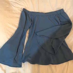 Bell sleeve off the shoulder blouse